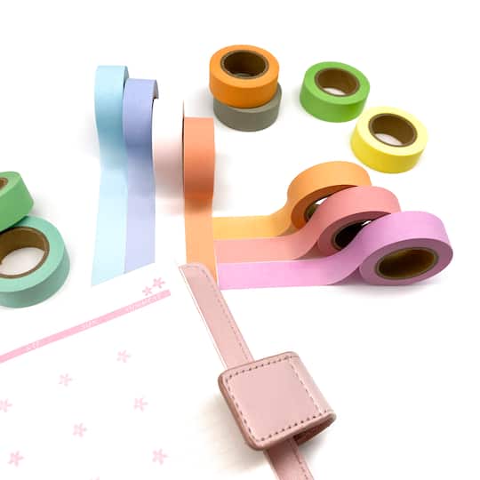 Solid Pastel Crafting Washi Tape Set by Recollections™